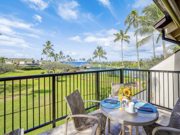 Luxury Poipu Kauai Vacation Rental  Ocean View Top-Floor Condo Near Brennecke’s Beach